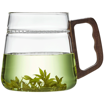 美斯尼办公室玻璃泡茶杯茶水分离