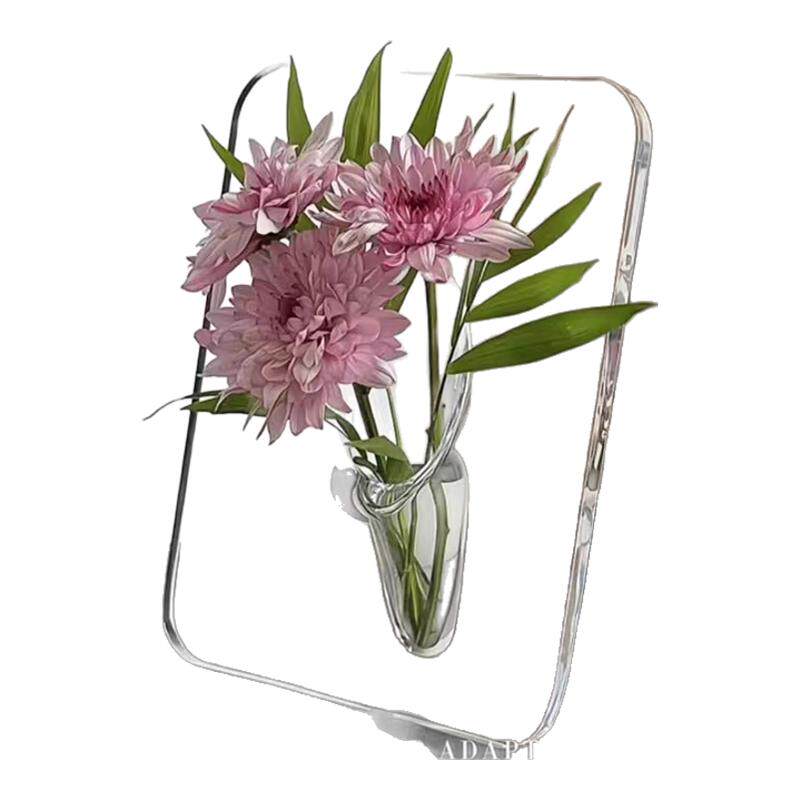 亚克力蝴蝶花瓶客厅水培插花