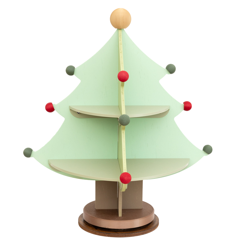 阿楹 泡泡玛特星星人萌粒盲盒收纳架旋转阶梯手办娃娃展示柜摆件