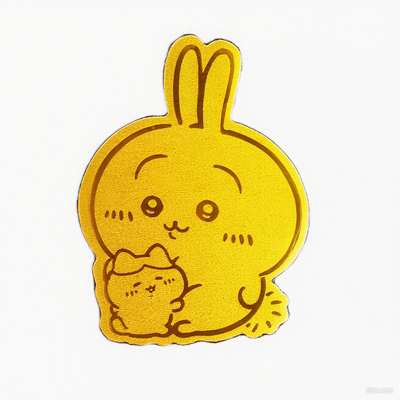 新款乌萨奇999足金手机贴