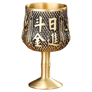 黄铜供杯家用供水的杯子佛前贡杯佛堂圣水杯供奉关公供酒杯净水杯