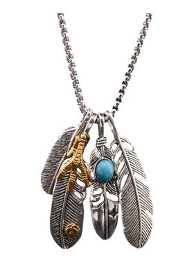 高桥吾郎同款羽毛项链男