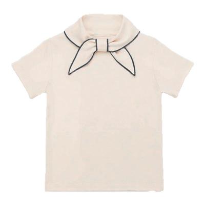 mp英伦风领结短袖上衣100%棉