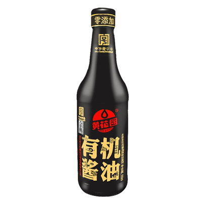 黄花园有机宝宝酱油不加糖特级