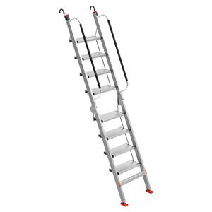 阁楼梯子室内外家用铝合金折叠梯多功能伸缩工程梯拉伸上房顶3米
