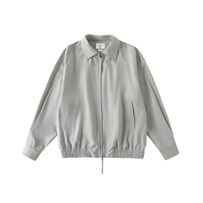 LR MADE 26SS 极简系列 双拉绳拉链 珠地棉混纺行政夹克外套