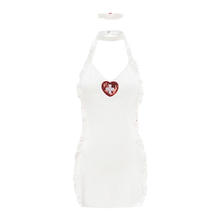 瑷绫说性感睡衣女房事高级感护士制服诱惑轻熟高级御姐风睡裙套装