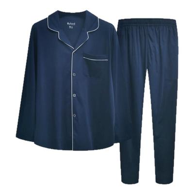 百富男士纯棉长袖睡衣开衫