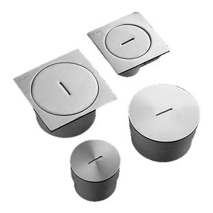 聚源304不锈钢加厚清扫口地漏户外阳台防臭下水管地面检查排污口