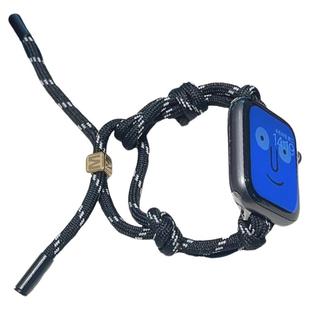 壳里斯iwatch表带尼龙编织手绳FIT4抽绳GT5适用s10苹果applewatch华为watch3pro手表红米5小米9pro夏天S9女款