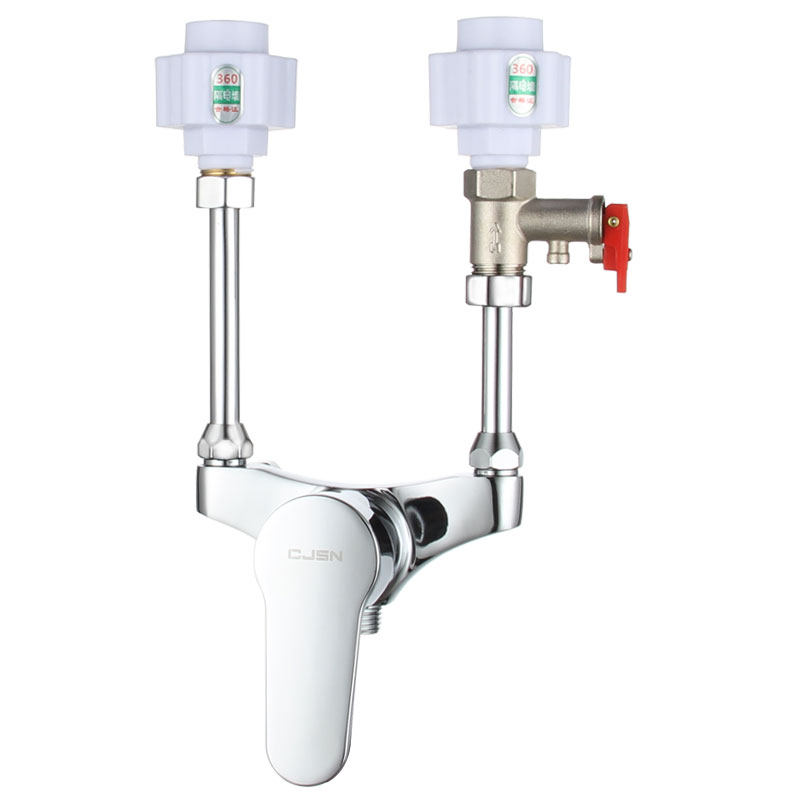 电热水器混水阀明装u型形分水家