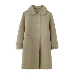 【大货已出】长款双排扣双面呢羊绒大衣2C233-875-P330-K489