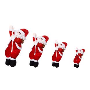 圣诞老人降落伞装饰品 圣诞老人爬绳挂件 跳伞圣诞老人吊顶装饰