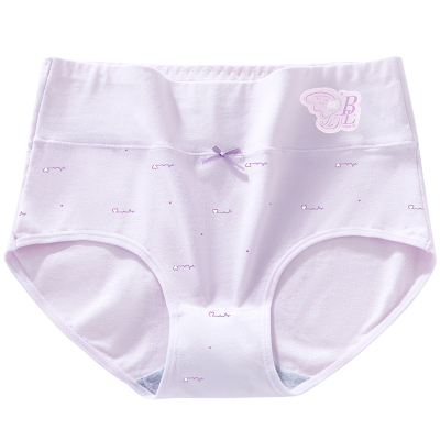 发育期少女高腰纯棉抗菌三角内裤