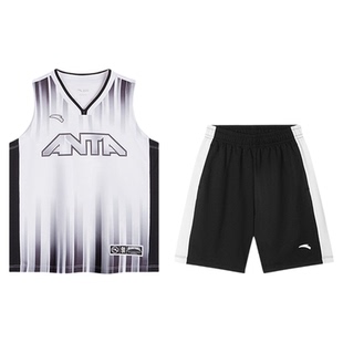 安踏儿童篮球服男童篮球套装训练比赛服2026速干套装背心短裤两件