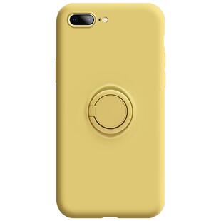 适用于苹果se3手机壳新款iPhone8液态硅胶7plus全包防摔se2代简约纯色6s软壳6plus男女款创意指环支架 六七八