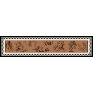 中古风餐边柜桌垫复古防水防油免洗高级感电视柜鞋柜台面保护垫子