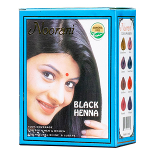印度Noorani植物海娜粉天然植物粉奴拉丽努拉尼养发自然黑板栗色