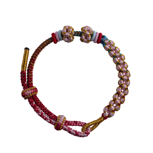 本命年手链女款转运珠手绳穿黄金半成品编织绳精致DIY转运珠编绳