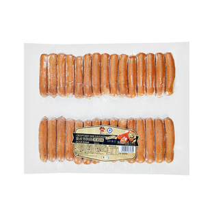 中粮万威客热狗脆皮肠 肉肠火腿蜜糖味黑椒熏煮香肠烤肠2斤30根