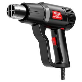 德力西电气热风枪小型贴膜便携大功率美缝返工缩膜工业吹风机烤枪