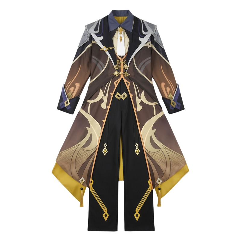 原神钟离神之心cos服男装套装