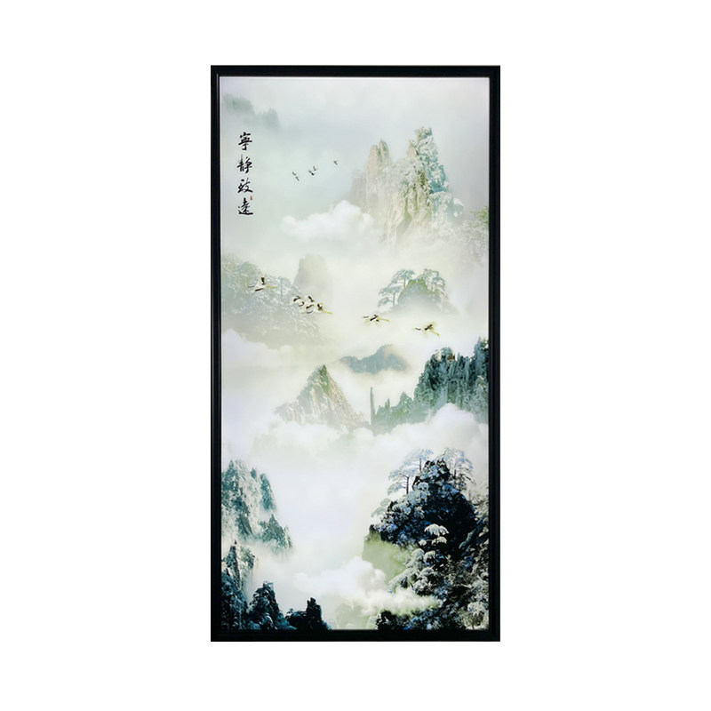 新中式玄关装饰画九鱼图壁灯