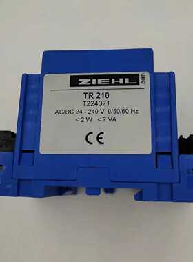 议价ZIEHL tr210温度控制继电器 TR210 T224071德国全新现货顺丰