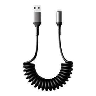 标域 适用苹果iPhone手机弹簧线14promax快充13车载8p/11数据线USB充电线pd30w闪充carplay伸缩16汽车xr/6s/7