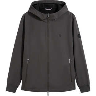 Brooks Brothers/布克兄弟男士春夏季款连帽休闲薄绒夹克外套
