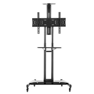电视移动支架视频教学会议一体机支架立式带轮落地推车电视机挂架