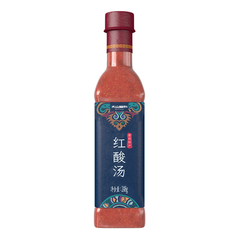 贵州红酸汤酱正宗贵阳凯里酸汤鱼火锅底料调味料苗家特产番茄金汤