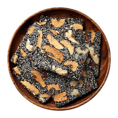 黑芝麻核桃仁营养糕软芝麻酥糖片饼枸杞健康解馋零食小吃休闲食品