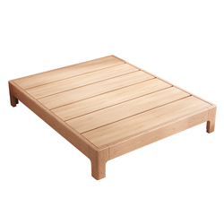 全实木榻榻米排骨架床架无床头床定制床任意尺寸民宿无靠背床矮床