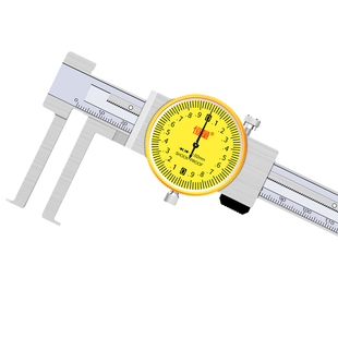 恒量内沟槽带表卡尺内径卡尺10-150/200/300mm0.02刀头长爪带表尺