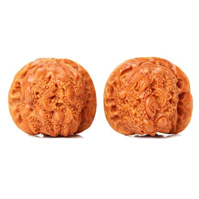 王勇金蟾二龙戏珠古玩送礼手把件