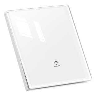 钢化玻璃单开双开三开双控开关面板2开3开4四开一灯双联家用插座