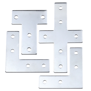 T型连接板十字L型固定件铝型材连接片直角件2020/3030/4040/4545