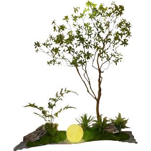 高端马醉木仿真绿植餐厅造景室内大型仿生绿植假树仿真树装饰造景