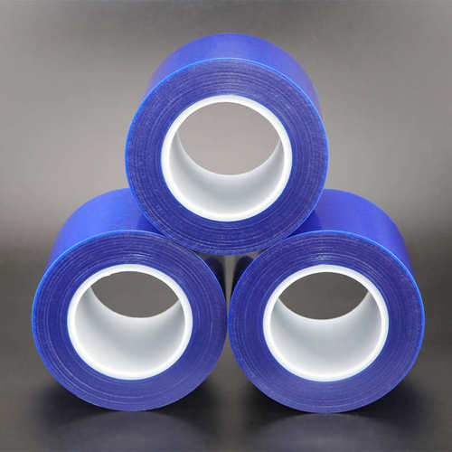 蓝色保护膜断桥铝门窗铝板不锈钢五金塑胶贴膜无胶自粘耐高温胶带