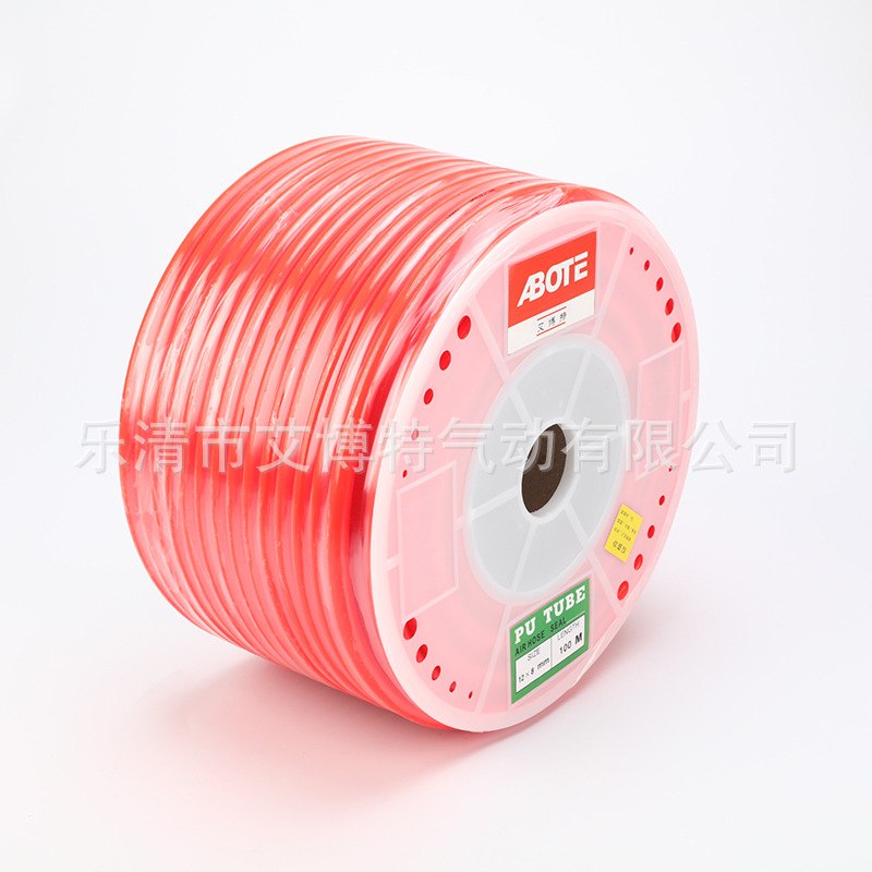 供应PU气动软管12x8 90M 气动PU软管 透明 气泵气管