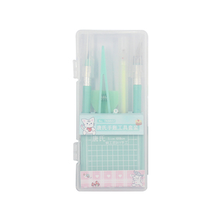 6件套手帐刻刀切割垫板套装笔刀雕刻刀美工刀裁纸垫尖头镊子工具