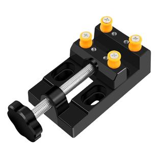 鹿仙子平口钳塑料台钻固定夹具夹紧器迷你小台钳小型文玩雕刻夹床