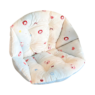 高颜值坐垫靠背一体座椅靠垫学生宿舍凳子办公室椅子垫加厚屁垫子