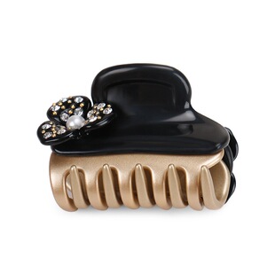 法国品牌同款在售 品质醋酸旺多姆系列珍珠抓夹精致半扎百搭头饰