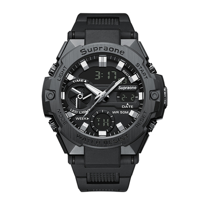 鬼市钢铁之星学生电子表夜光防水