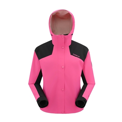 [羽绒版]探路者冲锋衣女羽绒内胆三合一新款防水硬壳外套登山服男