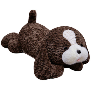 可爱趴趴狗公仔抱枕男女孩睡觉小狗玩偶边牧犬毛绒玩具布娃娃礼物