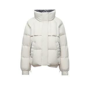 2026年雅鹿正品新款时尚短款立领羽绒服女款超保暖外套鸭绒防寒服