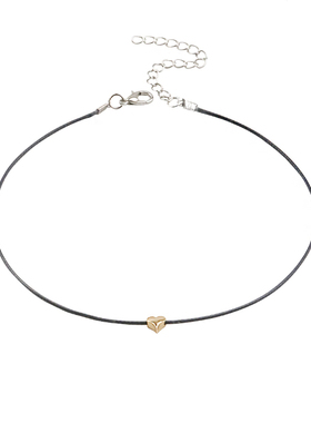 choker星星细蜡线极简风项链女锁骨链爱心脖子饰品百搭颈带颈链